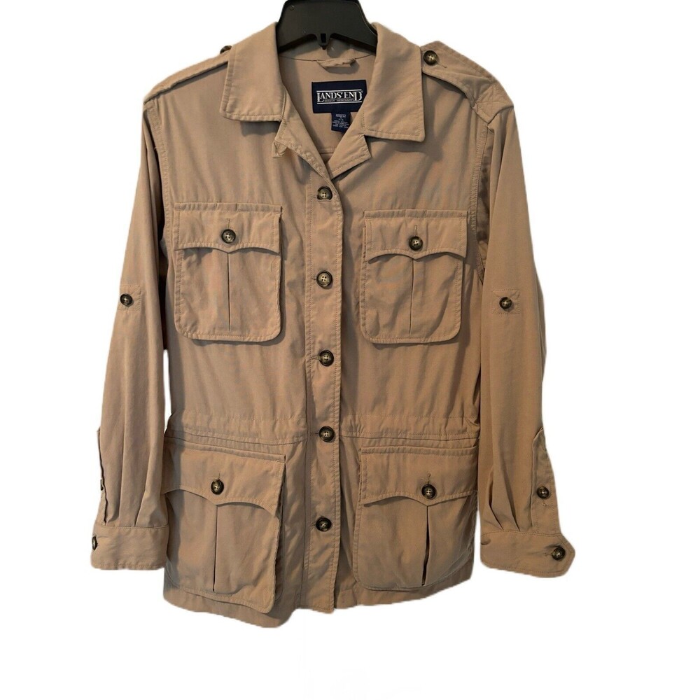 Lands End Women's Safari Jacket 1980's. Size 6-8.